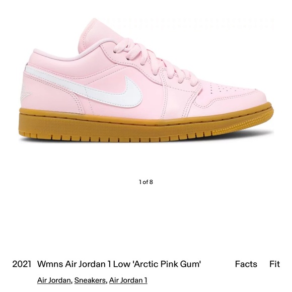 Jordan Shoes - New Arctic Pink Gum Nike Air Jordan One Low Women’s